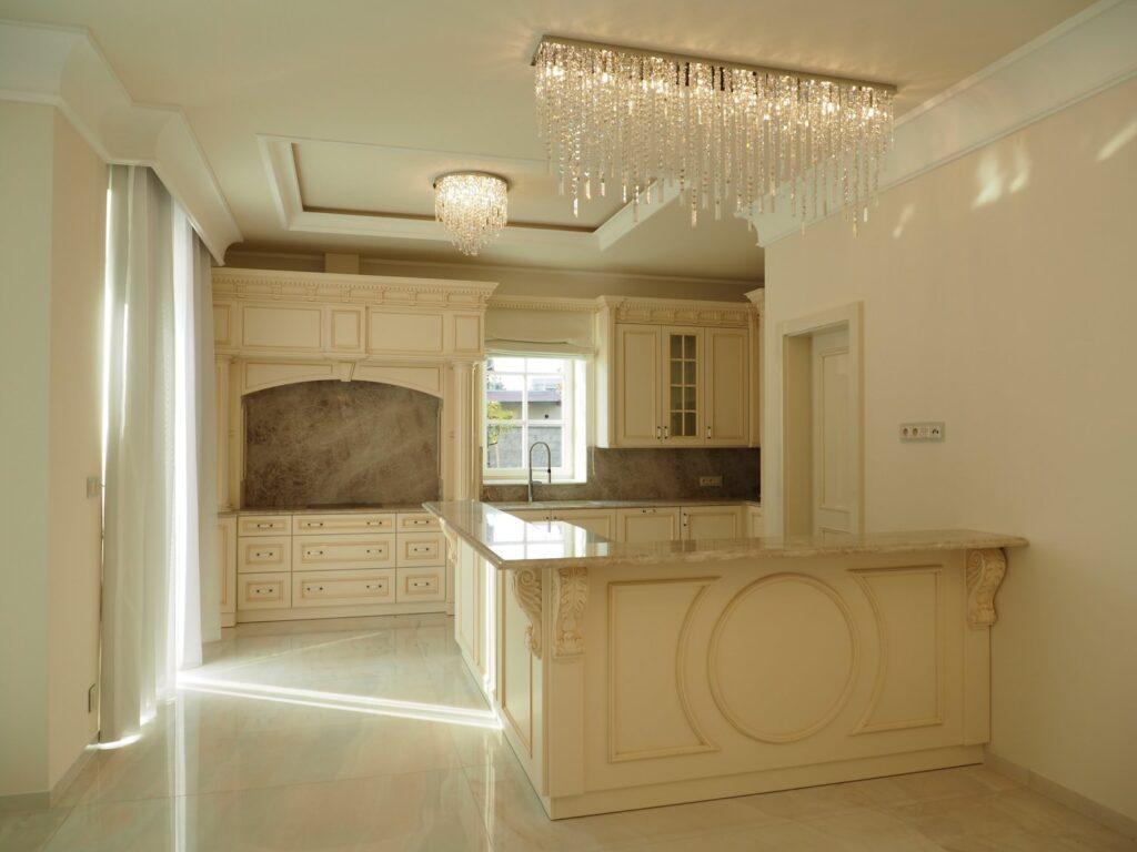 Unique handmade chandelier for classic interiors