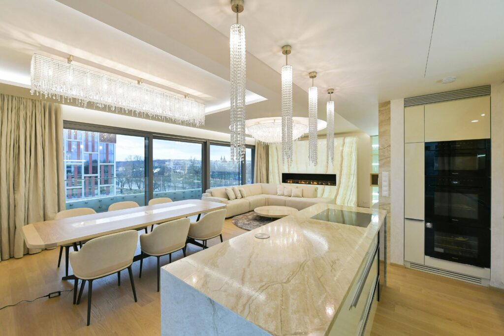 Unique handmade chandelier for classic interiors