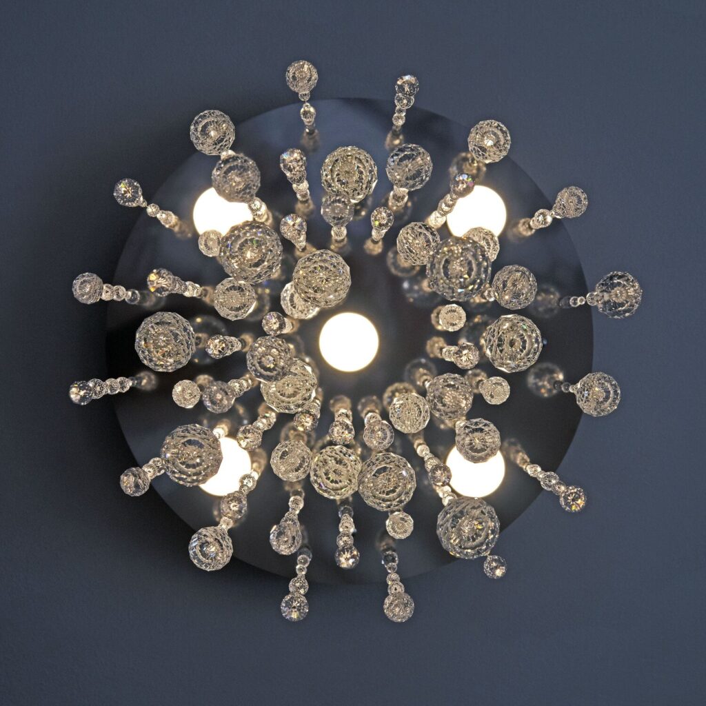 Unique handmade chandelier for classic interiors