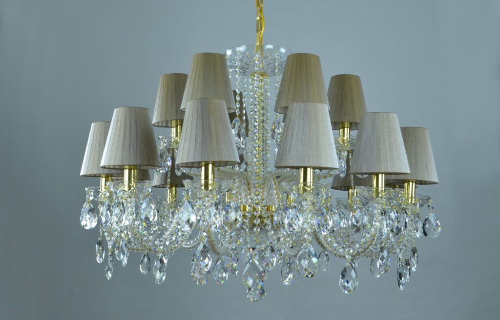 Crystal masterpiece illuminating stylish interiors