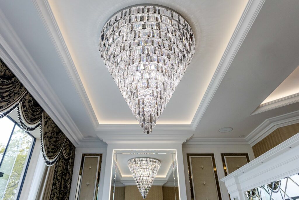 Contemporary crystal lighting by Magnolia Blossom Interiors